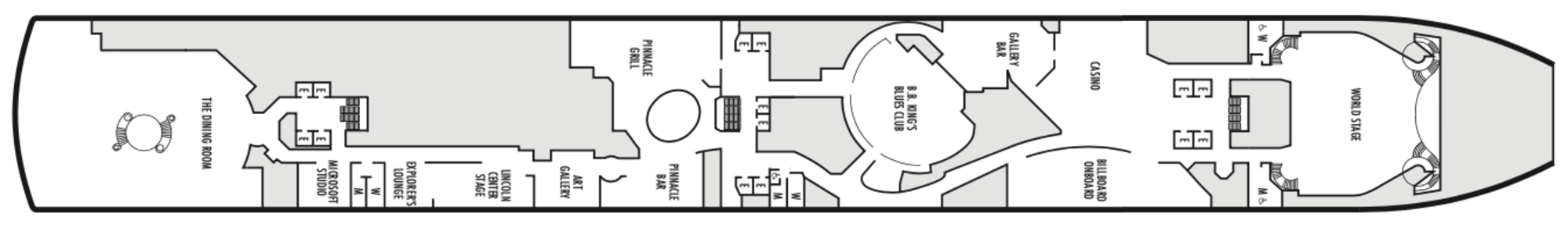 Deck 2 - Lower Promenade plan